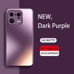 Glitter Shine AG Silicone Hard Case For Xiaomi Mi 14 13 13T 12 x 12T 11 Poco F3 F4 F5 Pro Matte Frosted Protective Celular Cases