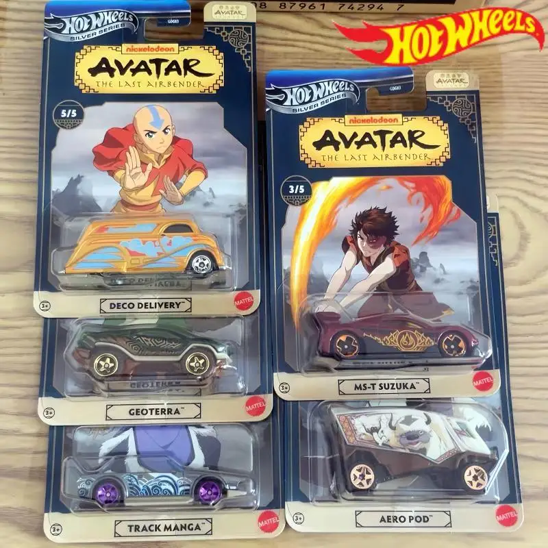 

Genuine Hot Wheels Car Avatar The Last Airbender 1/64 Diecast Aero Pod Geoterra MS-T Suzuka Rack Manga Deco Delivery Toys Gifts