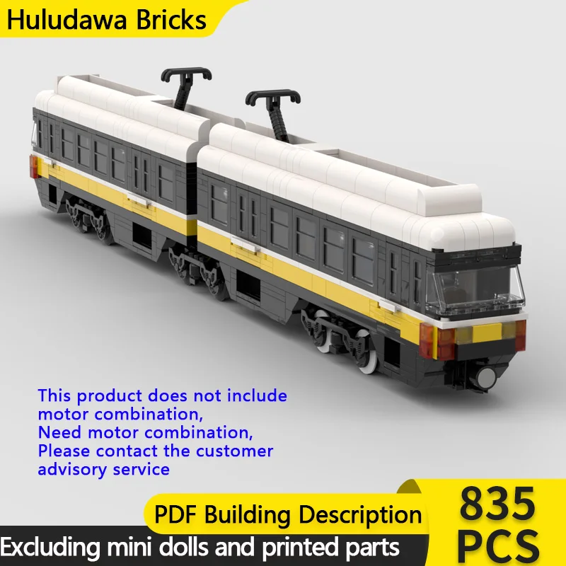 

City Car Model MOC Building Bricks Light Railway Electrically Train Modular Technology Children Holiday Gifts Assemble Toys Suit