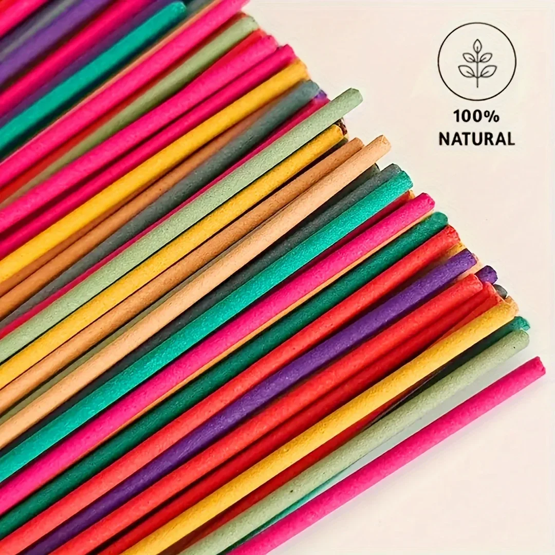 60 Premium-Aromatherapie-Sticks-Set – 6 Düfte für Yoga, Meditation, Entspannung und Schlafhilfe – perfekte Auswahl für – Detail 2