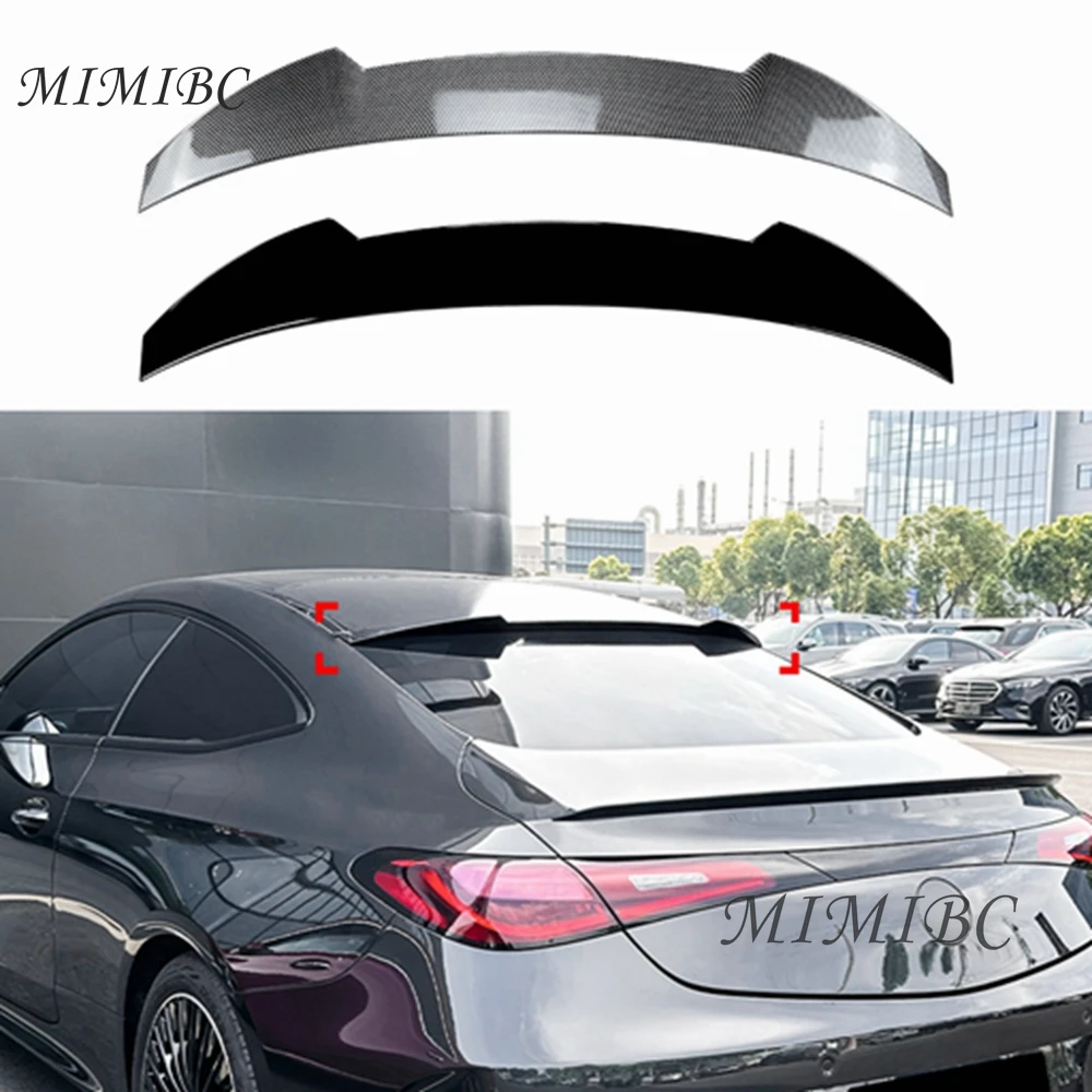 

FOR Mercedes Benz CLE Class Coupe C236 AMG 2024+ Rear Roof Spoiler Wing Carbon Fiber Look/Gloss Black Trunk Upper Splitter Lip