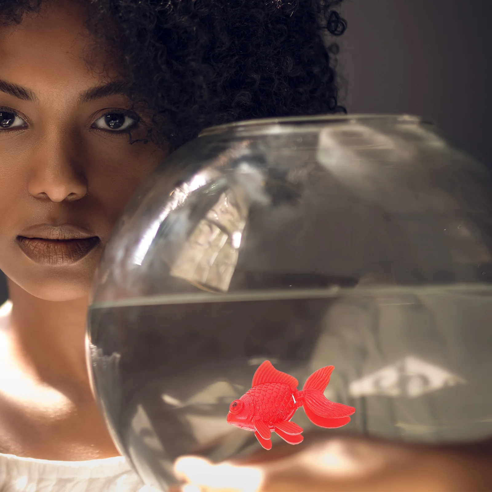 

10Pcs Realistic Floating Goldfish Plastic Fish Bowl Ornament No Deformation No Fading Easy Use Emulation Fish Plaything