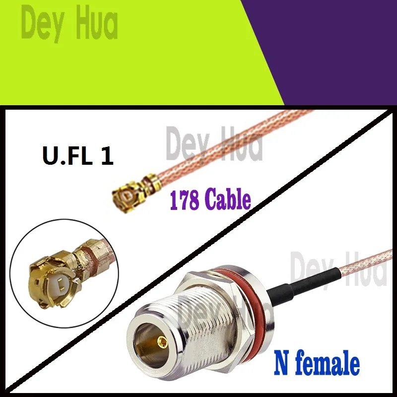 

5/20 шт. N гнездо к U.FL Ufl MHF4 гнездовой разъем к водонепроницаемому N гнездовой разъем RG178 1,13 0,81 кабель