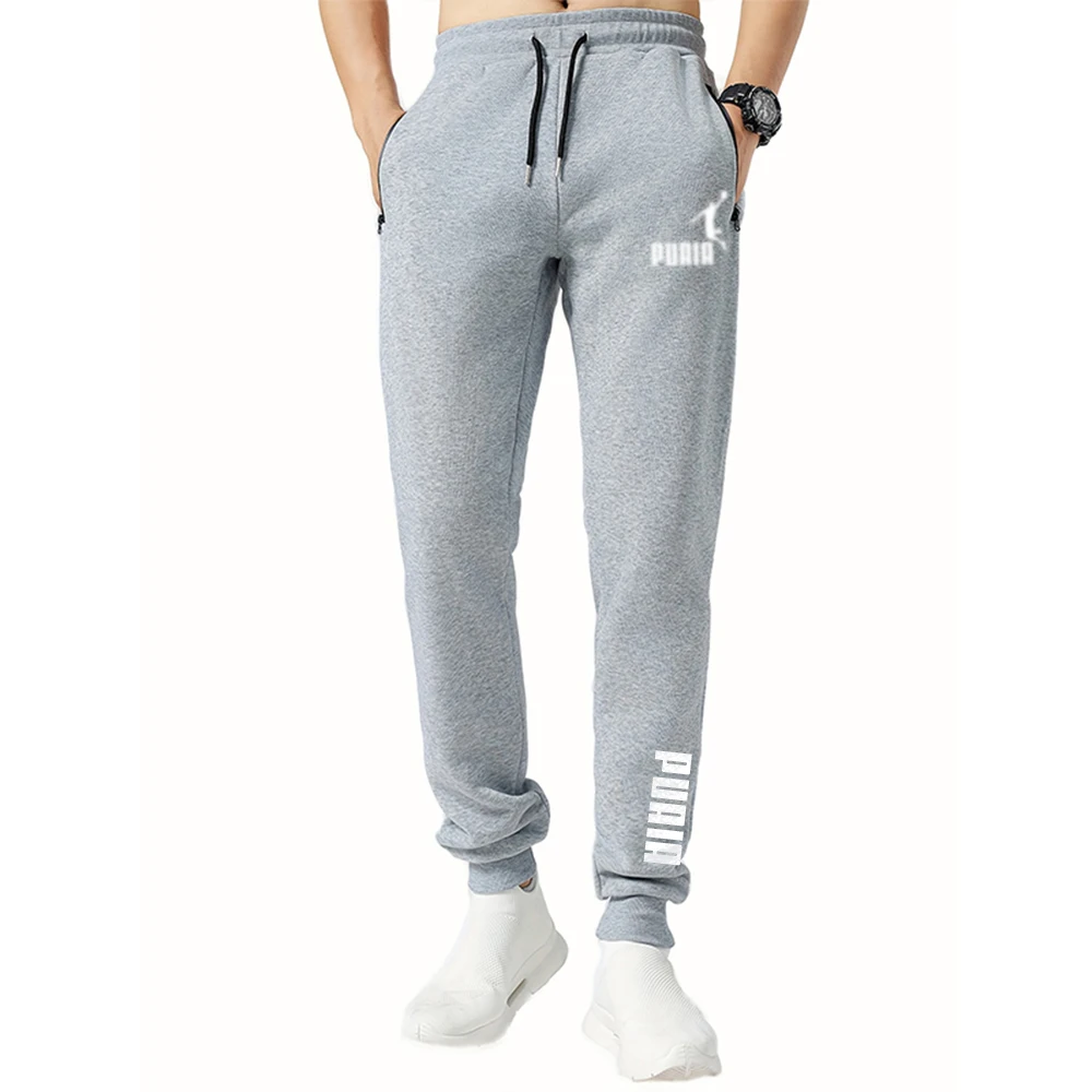 

High-end fashion men's sports print sports sweatpants, new for the year, men's casual wear, loose fit, multi-color, elastic, 202