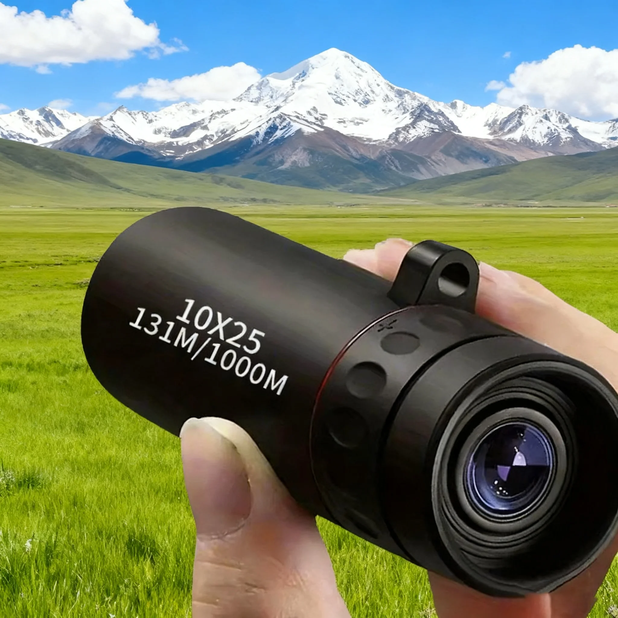 10X25 Langstrecken-HD-Profi-Monokular für Erwachsene und tragbares Mini-Teleskop für Camping und Jagd, Wandern, Outdoor-Sportarten