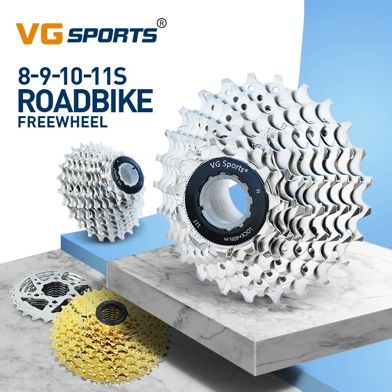 VG Sports 8 9 10 11 Speed Velocidade Road Bike Freewheel Roadbike Cassette 8v 9v 10v 11v 28t 32t Bicycle Freewheel Bike Sprocket