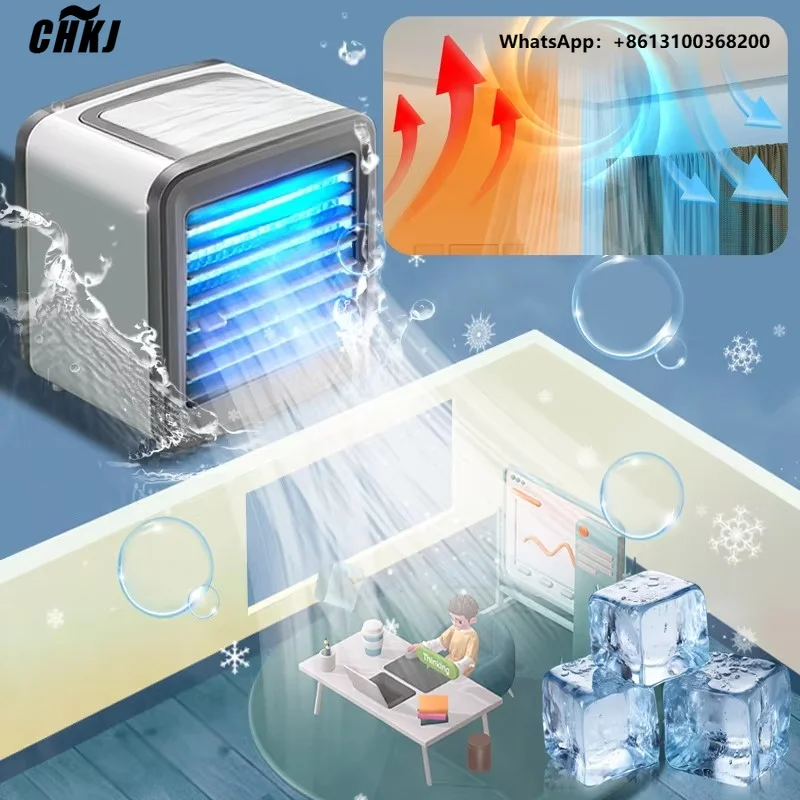 New Mini Air Conditioner & Air Cooler Fan USB Portable 2-Speed Personal Space Air Cooling Home 7 Color Light