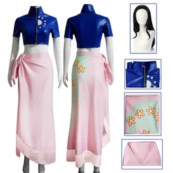 Anime Cosplay Nico Robin Cosplay Costume Women Outfits Carnival Party Dress Wig for Girl Halloween Costumes for Women