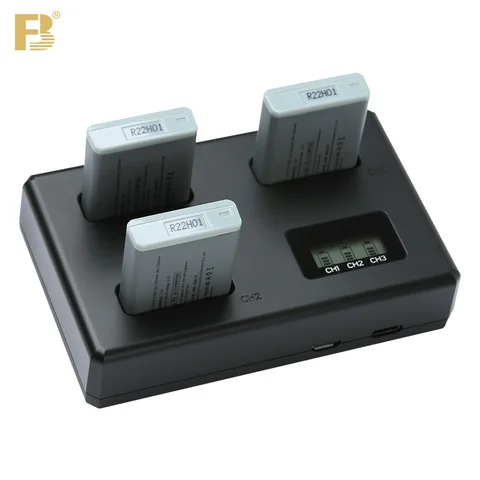 FB NB-13L 3 Slot Battery Charger for Canon PowerShot G5X G7X G9X SX740 SX730 SX720HS SX620HS G1X G7 X Mark II Mark III Batteries