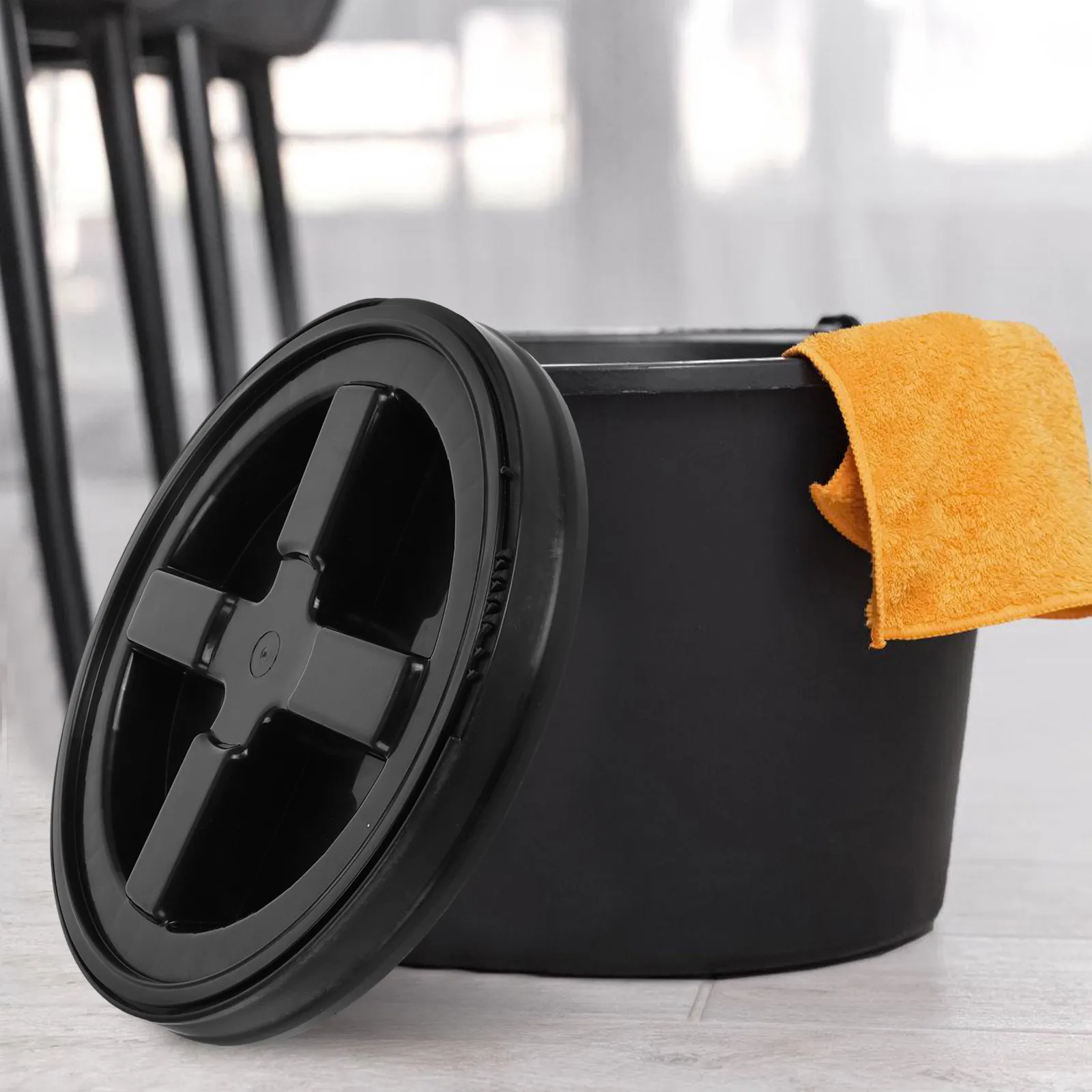 

Надежная герметичная крышка для ведер, многоразовая, сверхпрочная, для автомойки и хранения рыболовных принадлежностей, водонепроницаемая, практичная.