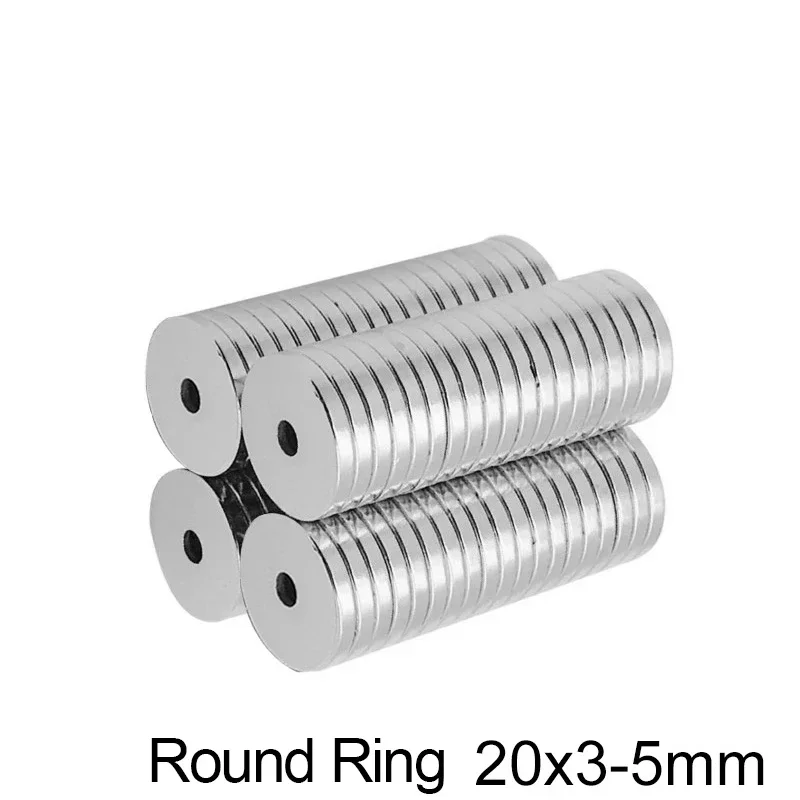 20x3-5 mm N35 Strong Ring Magnets 20*3 mm Hole 5mm Neodymium Magnet 20x3-5mm Permanent NdFeB Magnet 20*3-5