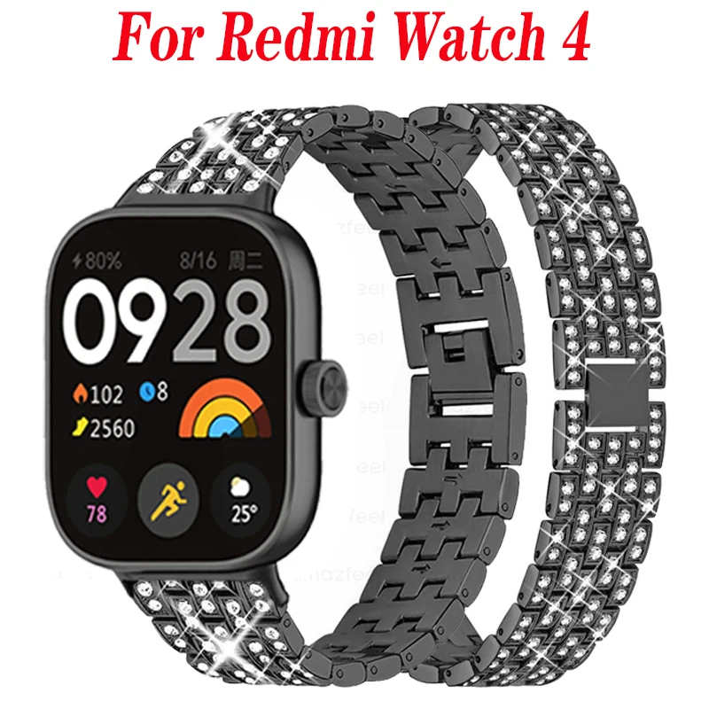 

Ремешок для смарт-часов Redmi Watch 4, металлический Регулируемый Браслет для xiaomi redmi Watch 4, аксессуары