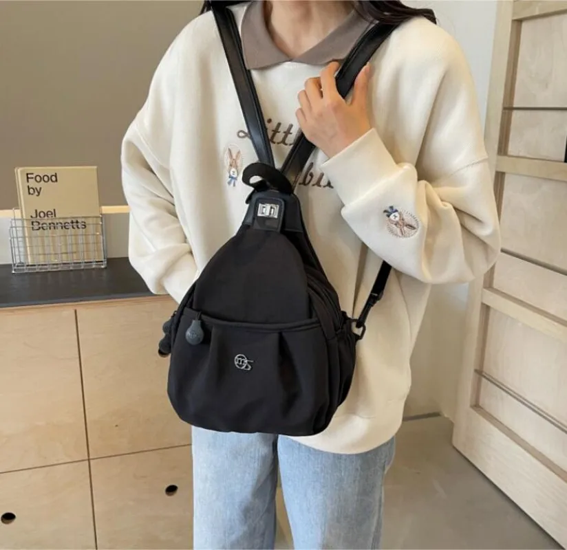 Women Backpack Multiple Compartments Multiple Ways Carrying Lightweight Travel Backpack Waist Bag Shoulder Messenger Bag