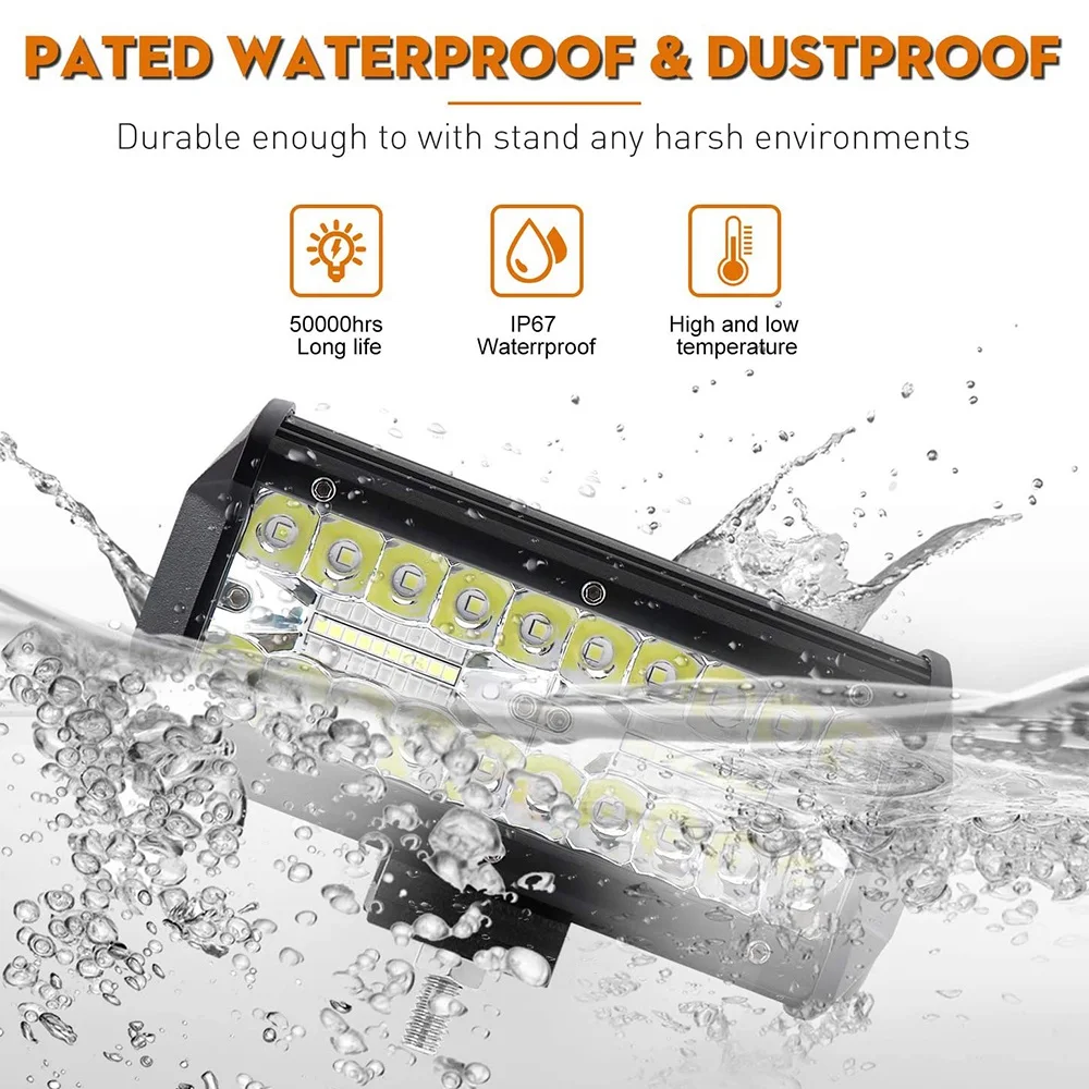 

4 x 240W 7Inch LED Light Bar 24000Lm LED Spot Flood Combo Beam Waterproof Off Road Work Light for SUV UTV Pickup Boat jasmine