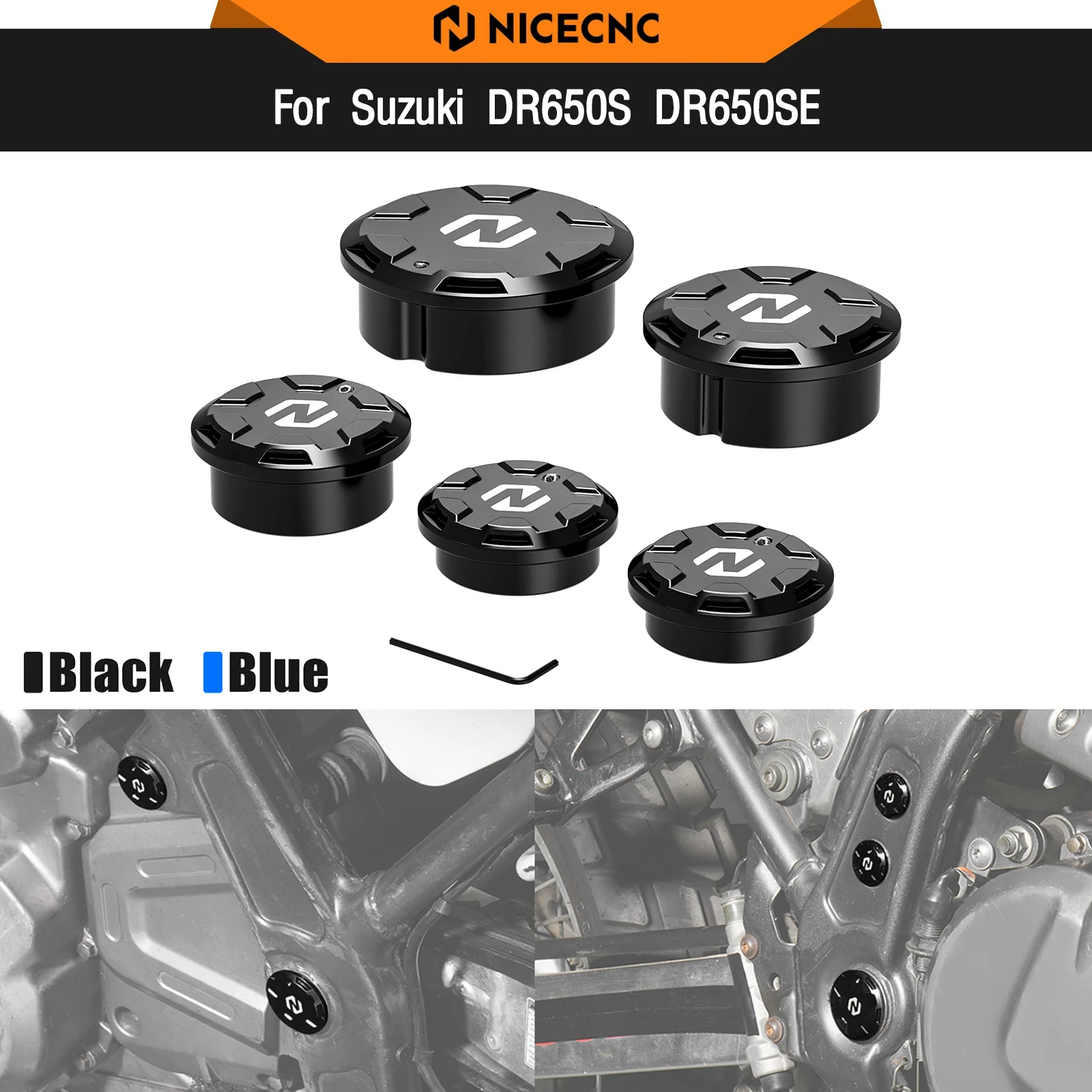 

Swingarm Pivot Cover Caps For Suzuki 1990-2024 2023 DR650S DR650SE DR650S/SE DR 650 S DR 650 SE DR650 S DR650 SE DR 650 S SE