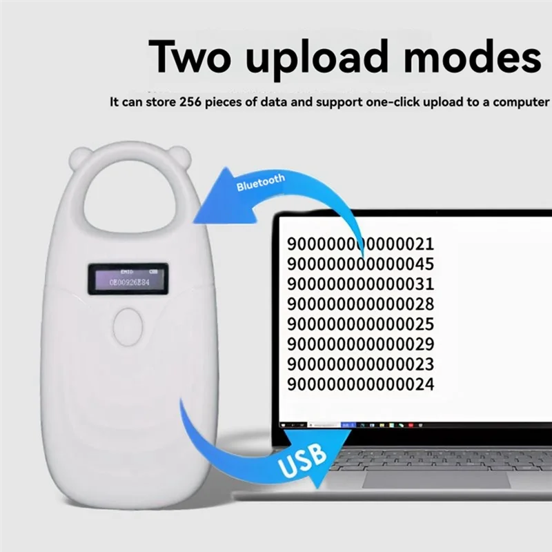 AT41 ペット動物 RFID チップリーダーハンドヘルド 134.2Khz 125Khz EMID/FDX-B USB/Bluetooth 猫犬スキャナタグ