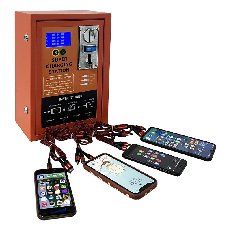 3 in 1 Cable Coin Mobile Charging Automatic Charger