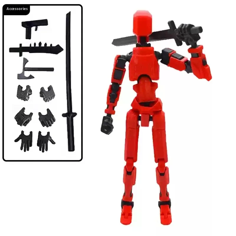 3rd Generation Lucky 13 Figure Toys Dummy 3d Printed Movable Shapeshift Robot Action Figuras Diy Mannequin Decompression Toys