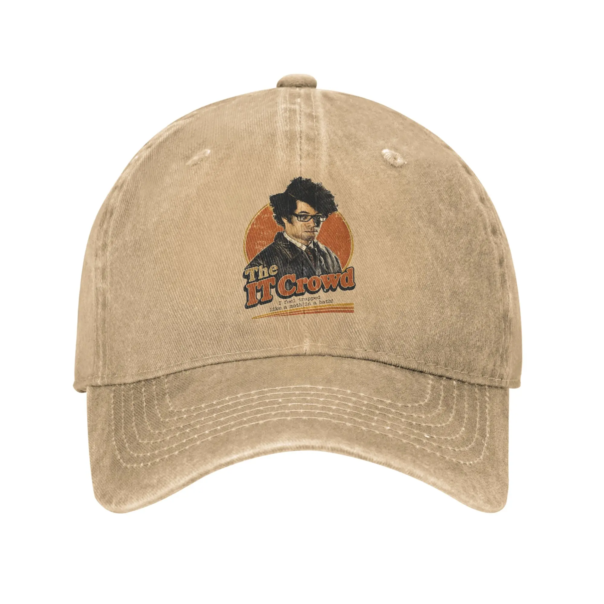 The IT Crowd Moss Trapped! Baseball Caps Vintage Distressed Washed  Headwear Outdoor Summer  Unstructured Soft Hats Cap
