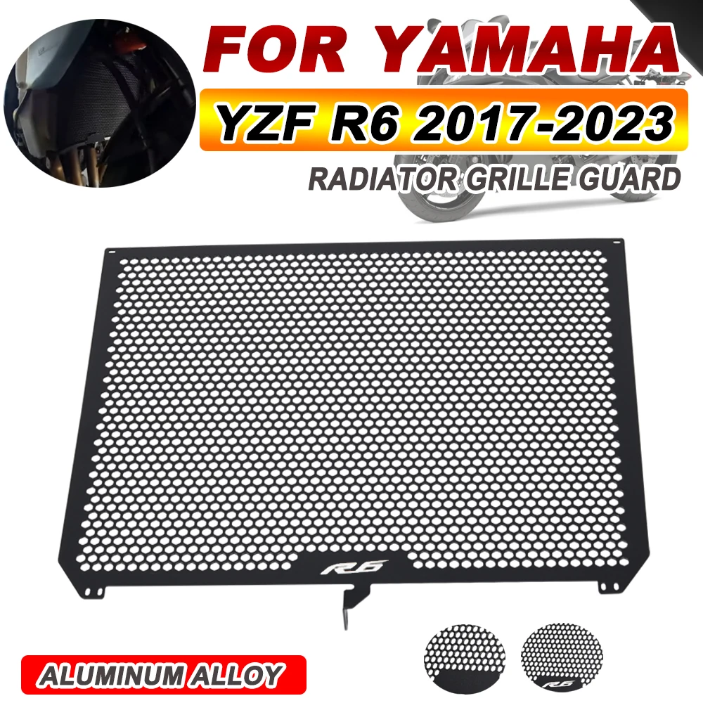 YZF R6 Motorcycle Radiator Guard Grill Protector Cover For Yamaha YZF-R6 YZFR6  R6 2017- 2019 2020 2021 2022 - 2024 Accessories