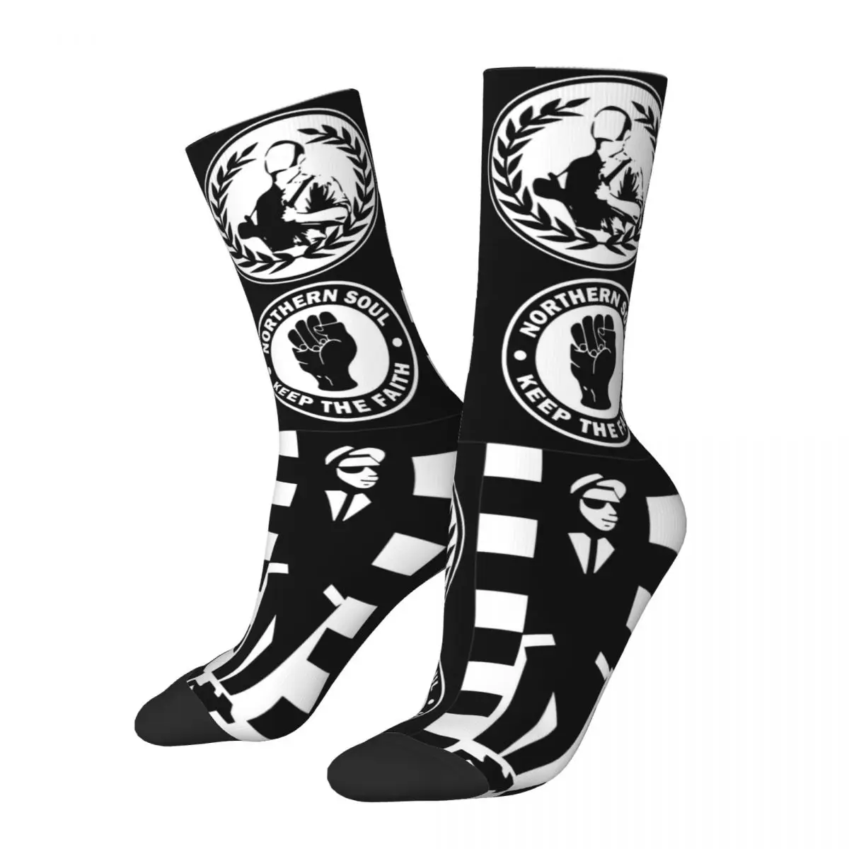 2 Tone Skinhead Northern Soul Punk Rock Accessories Men Women Socks Breathable Rocksteady 2Tone Ska-rock Revival Quality Socks