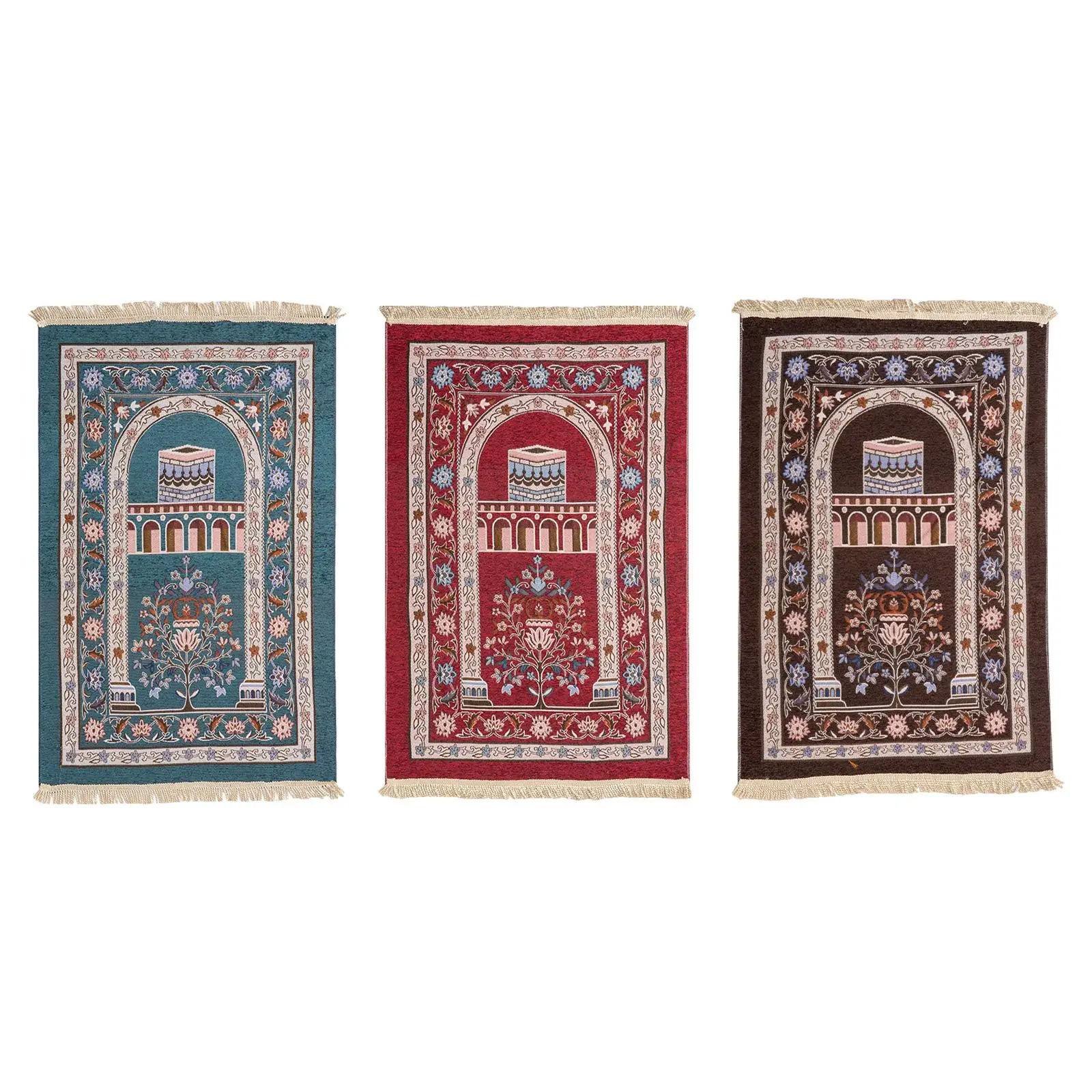 Muslim Prayer Rug Prayer Carpet Mat Prayer Mat for Women Men Temple Travel