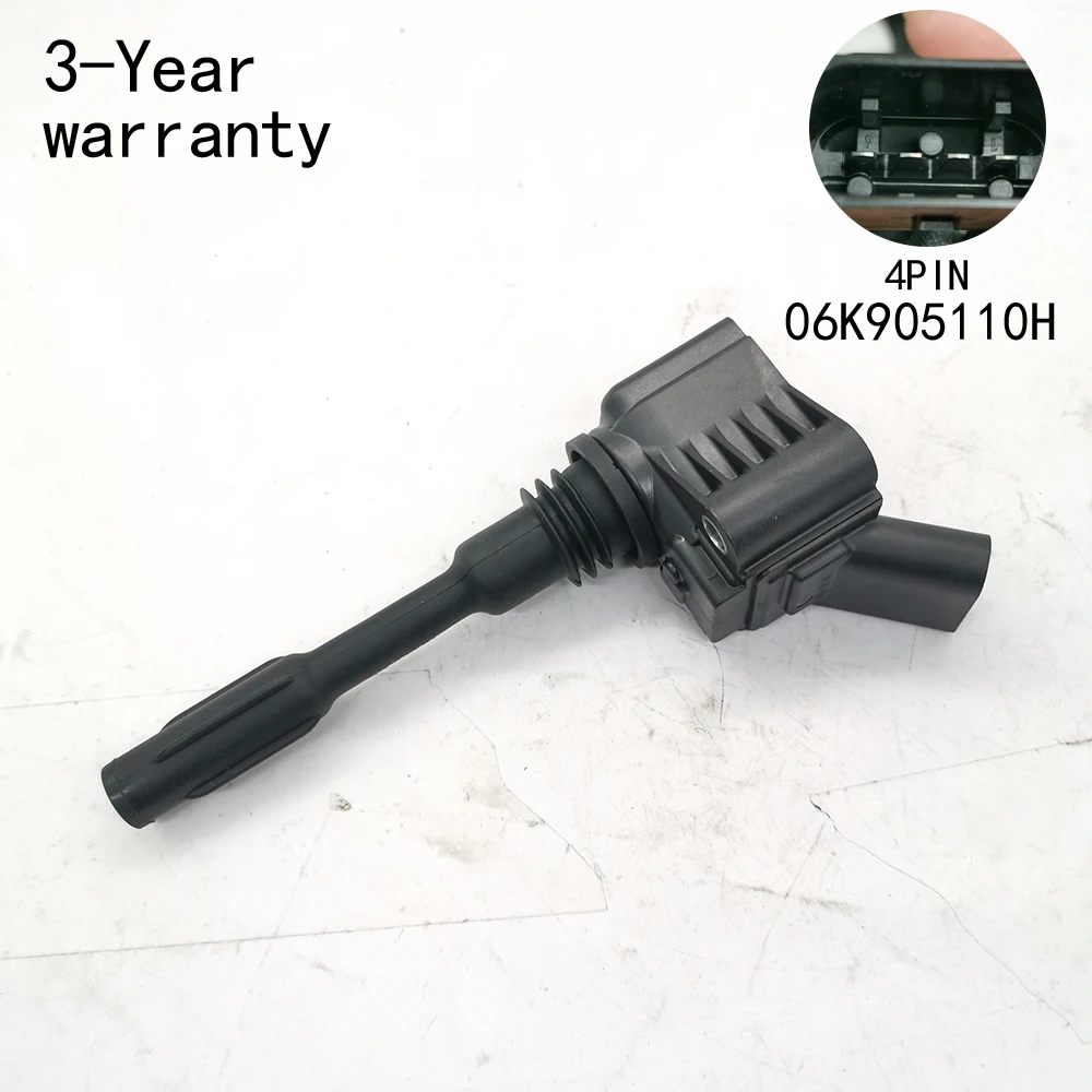 

Комплект из 4 катушек зажигания 06K905110H для VW Passat, Lamando, Teramont, Golf, Magotan, Audi Q3, Q5, Q5L, A4L, A6L, Skoda Kodiaq