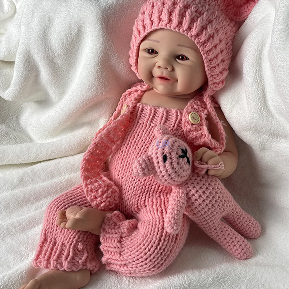 18 Inch Silicone Reborn Baby Dolls Girl Lifelike Newborn Babies Dolls Handmade Painted Doll Artist Collectors Doll Enthusiasts