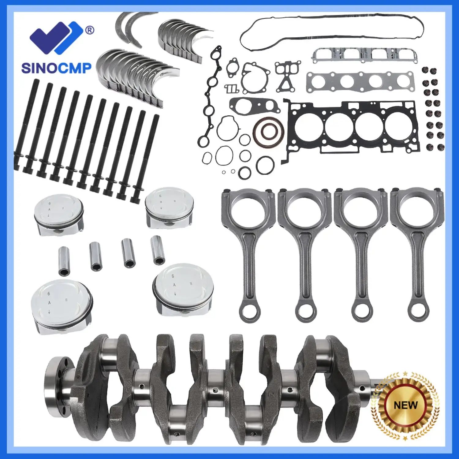 

1set Engine Overhaul Rebuild Kit Pistons Rings Set For Hyundai Iload Imax G4KG 2.4L Car Accessories