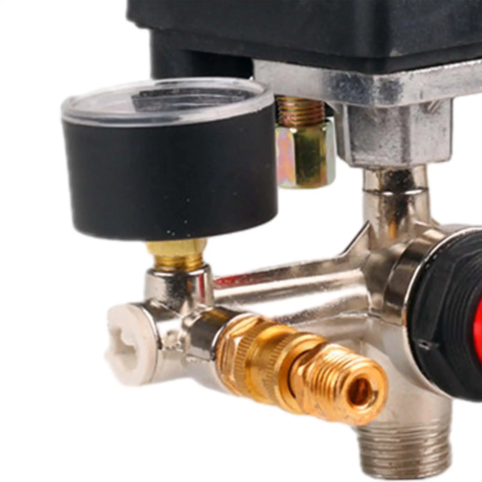 Pneumatic Air Compressor Pressure Switch Control Valves Horizontal Pressure Switch Regulator Easy to Install Accessory Reducer