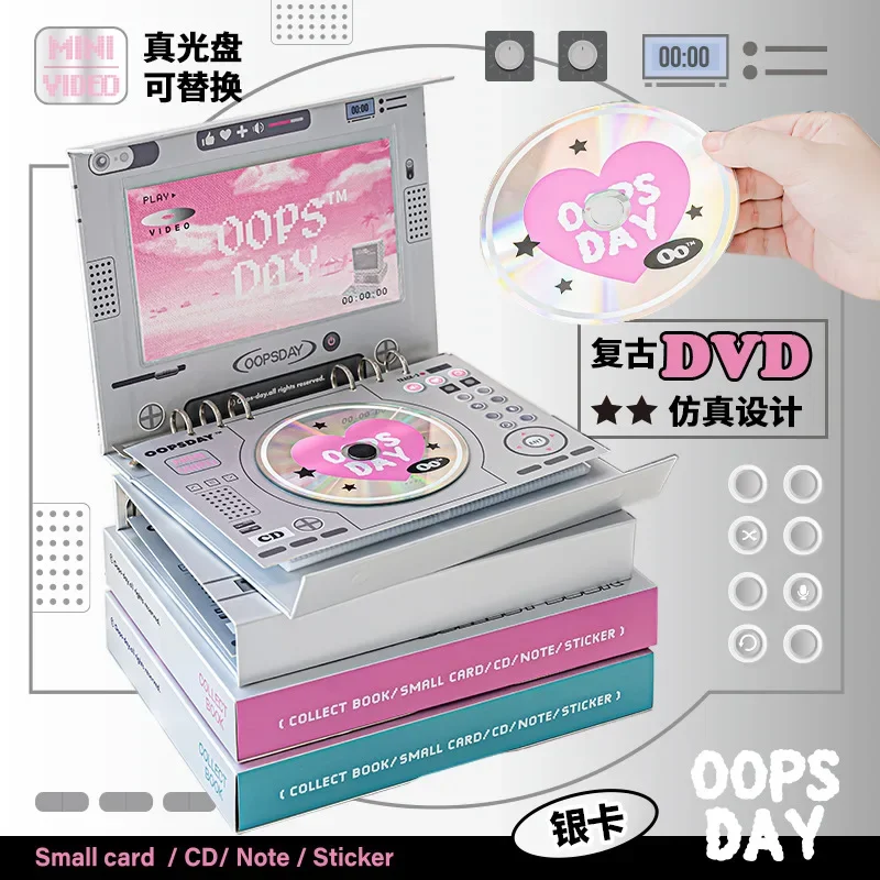 Imagem -04 - Retro Americano Álbum Bonito Dvd Card Kpop Foto Cartão Coleção Livro Transparente Página de Bolso Kawaii Adesivo Sticky Note Grupo 3