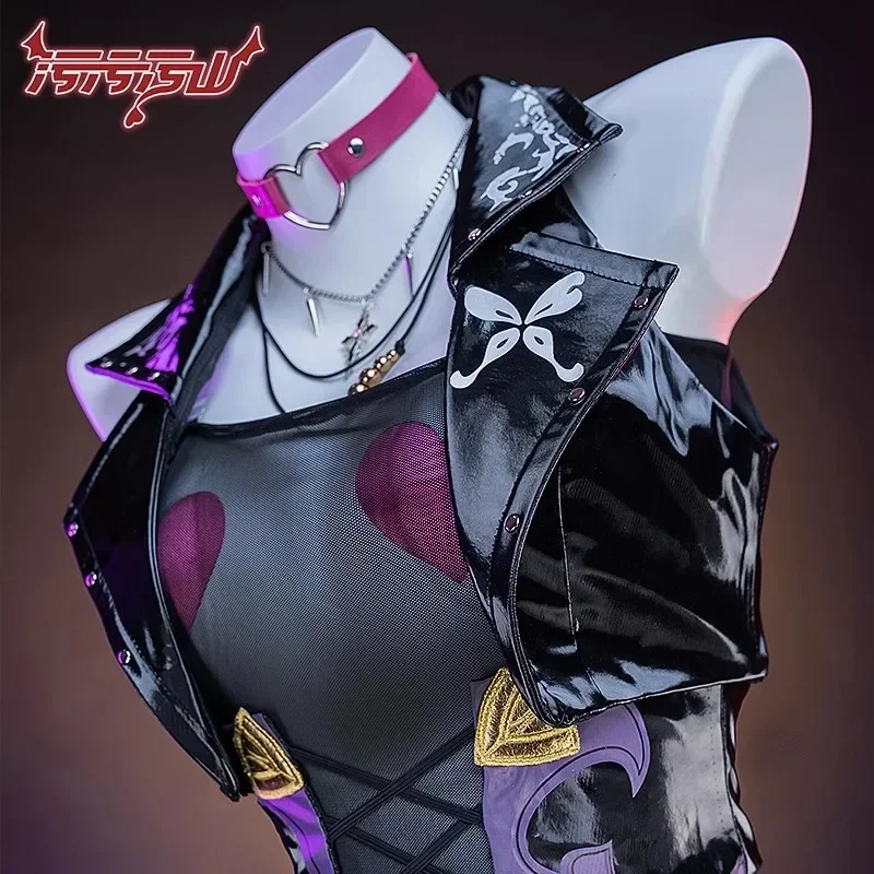 애니메이션 혼카이 스타 레일 카프카 코스프레 코스튬 여성 섹시한 가죽 점프수트 재킷 세트, 섹시한 란제리 바디수트, 할로윈 소품