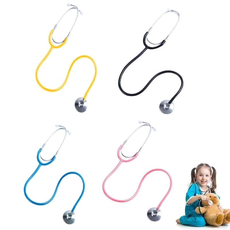 Kids Stethoscope Toy Real Working Stethoscope for Children Role Play Nursing Costume Cute Doctor Medical Pretend Game Accessory