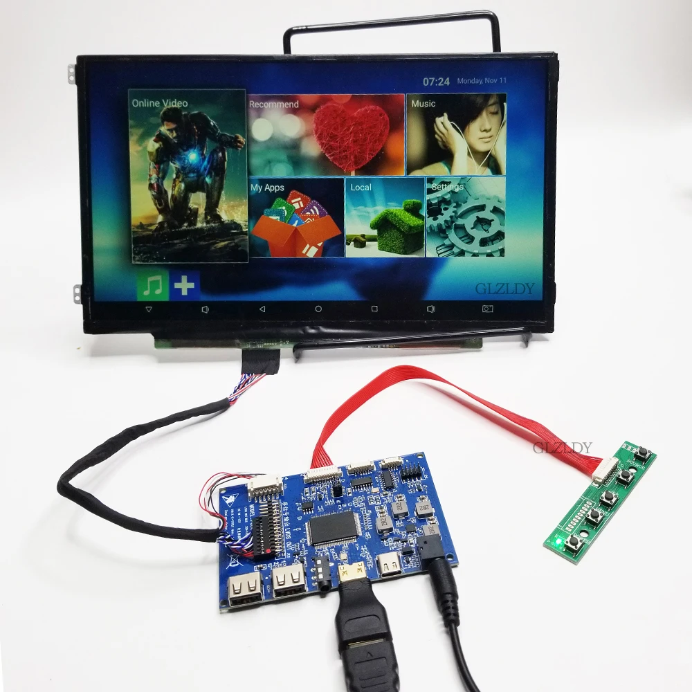 2*USB HDMI USB Type C Controller Board for 7" 10.1 inch 1280x800 LVDs 40pin LCD Screen N070ICG-L21 B101EW05 LP101WX1 N101ICG-L11 - Image 5