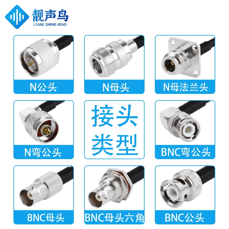 RG223 cable double-layer copper network connection cable N to BNC male to female conversion cable N to BNC extension cable