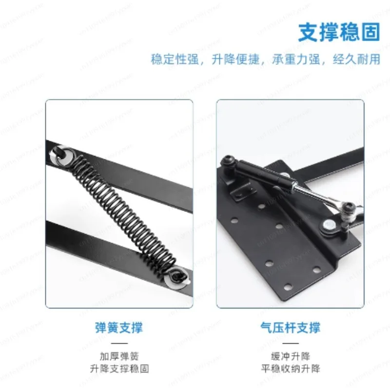 Imagen 6: Soporte elevador para mesa de centro, accesorios de ferretería, ventanales multifuncionales, escritorio plegable