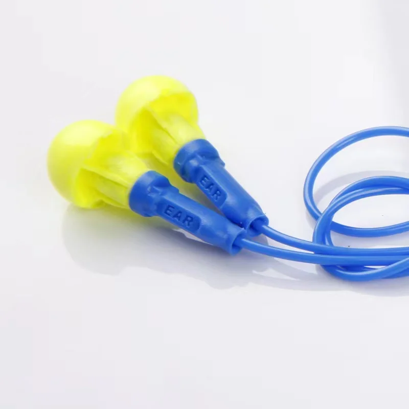 5pairs Authentic 3M E-A-R Push-Ins Earplugs 318-1005 Space Foam Soft corded sleeping Reduction Noise Protective earplug