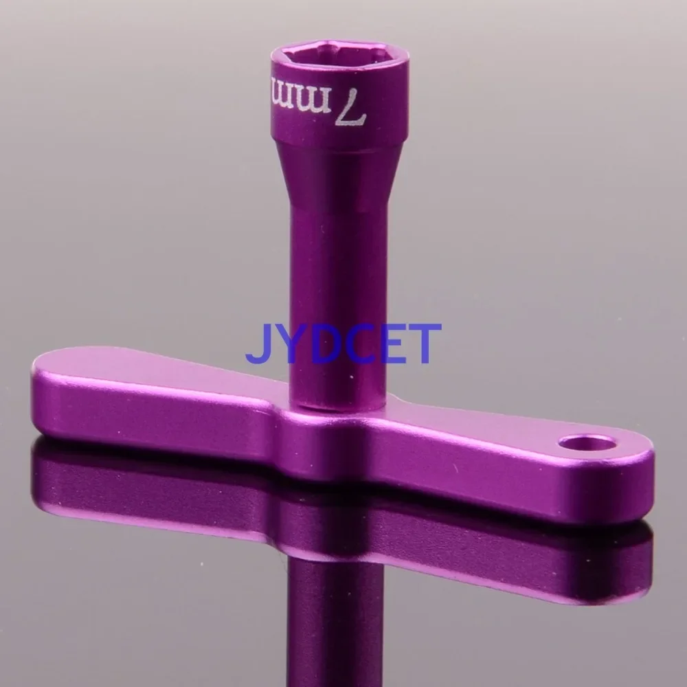 Clés à écrou en nylon figuré en aluminium 80130 pour RC, outils d\'entretien, manchon Hex Spblown de 7mm
