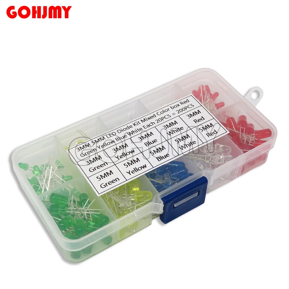 200PC 3MM 5MM Led K…