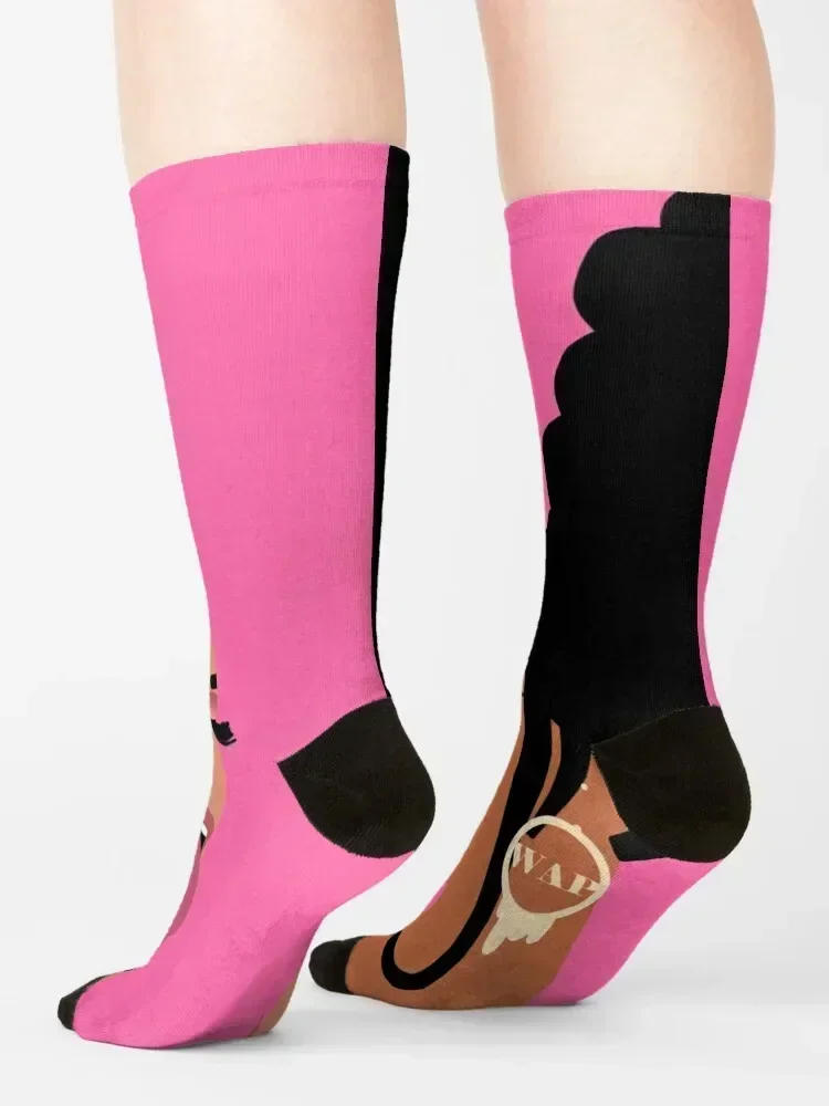 WAP Cardi and Megan Socks men cotton high quality moving stockings Heating sock funny gift Socks Girl Men's