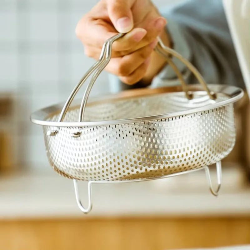 

Stainless Steel Kitchen Accessories Steamer Mesh Filte Bowl Filter with Handle