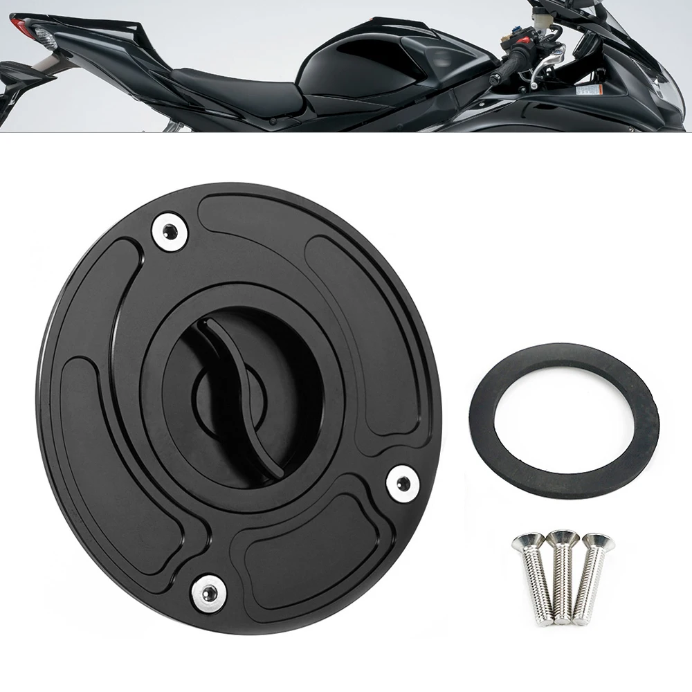 Motorcycle Keyless Fuel Tank Lid Cover for Suzuki SV650 SV650S SV1000 SV1000S 2003-2013 GSX1300R 2008-2019 GSX-R1000 2003-2013
