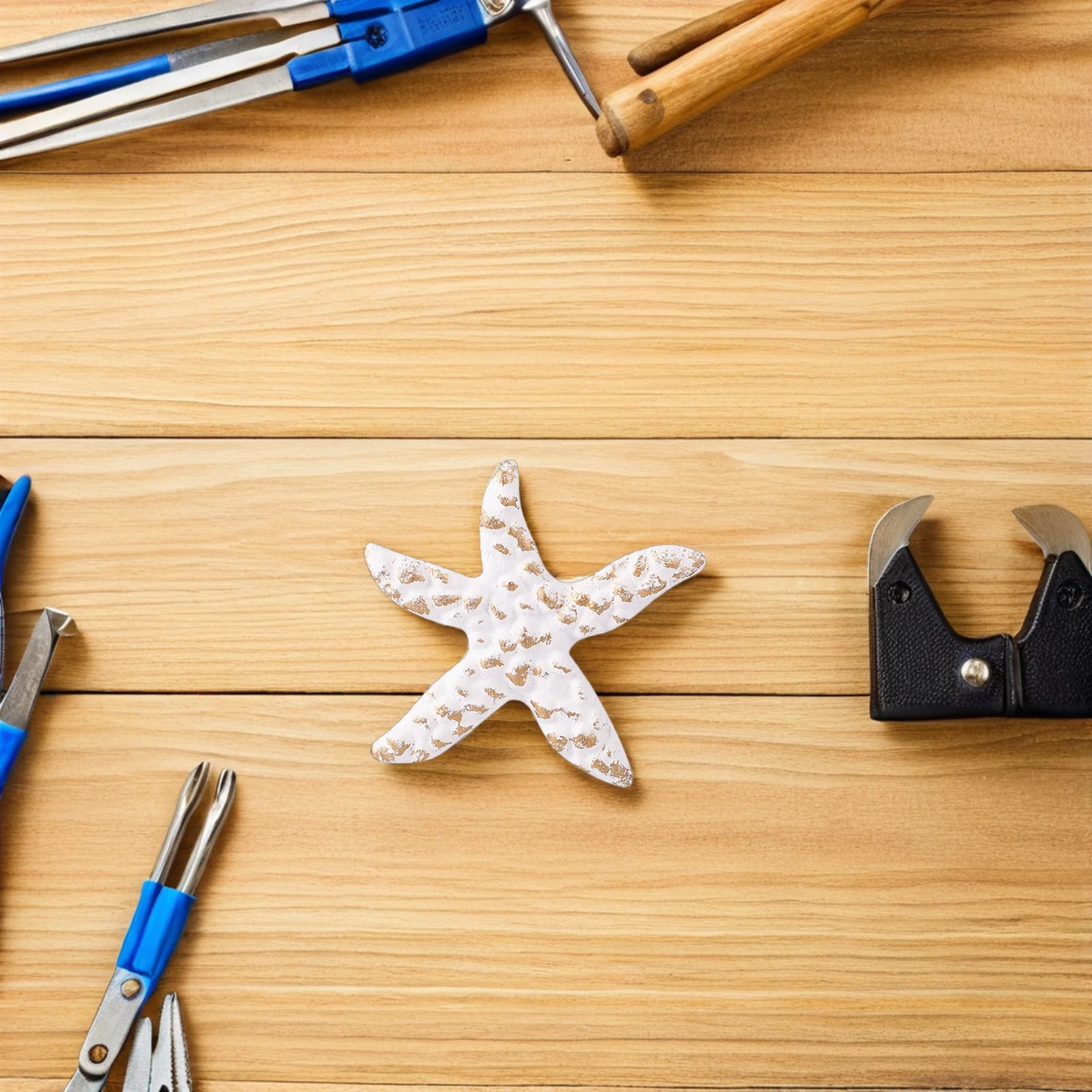 

2Pcs Retro Sea Star Knobs Iron Drawer Pulls Mediterranean Style Hardware for Cabinet Cupboard Wardrobe Furniture Decor