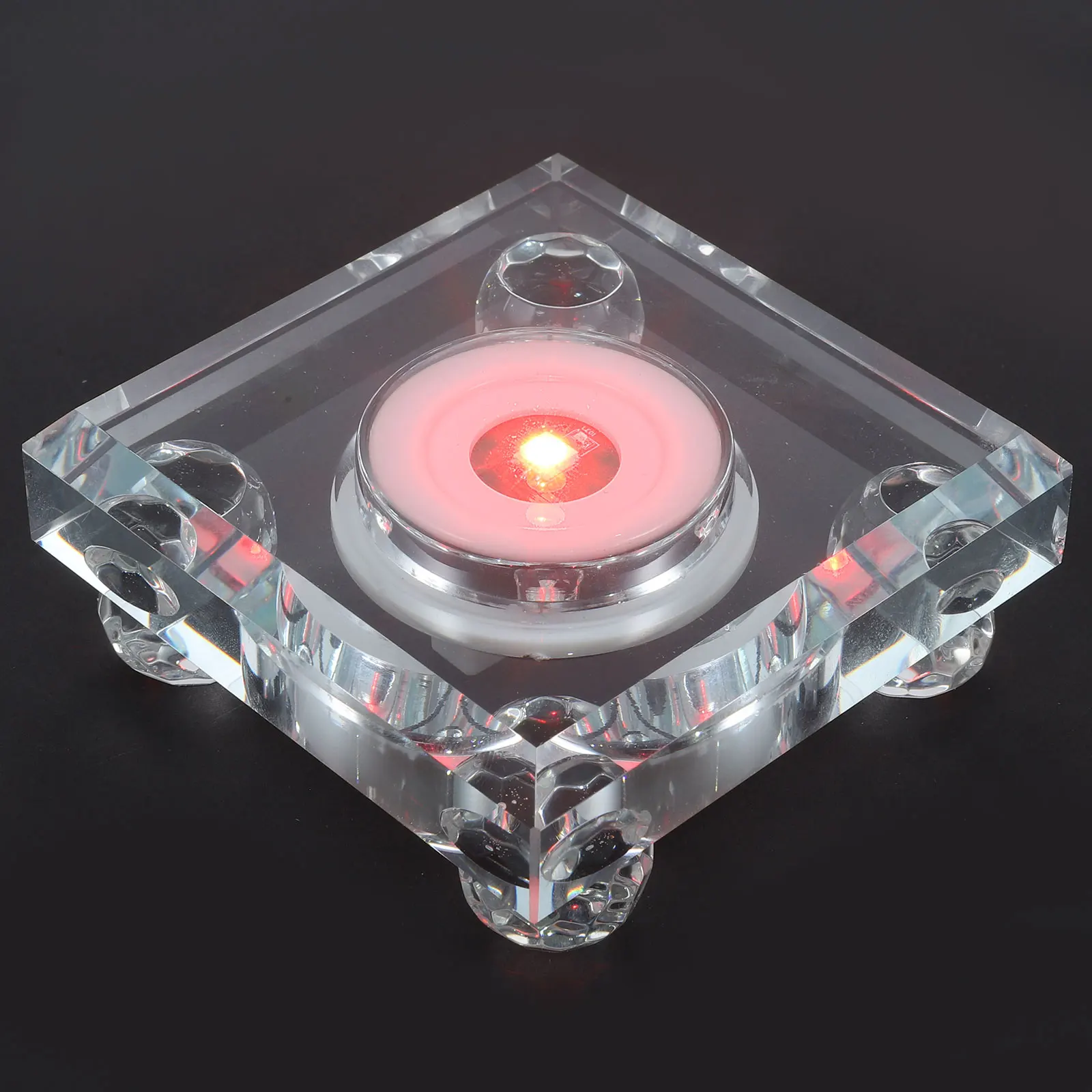 

Crystal Light Base LED Display Stand Warm Atmosphere Decorative Effect Home Decoration Multipurpose Useful LED Base