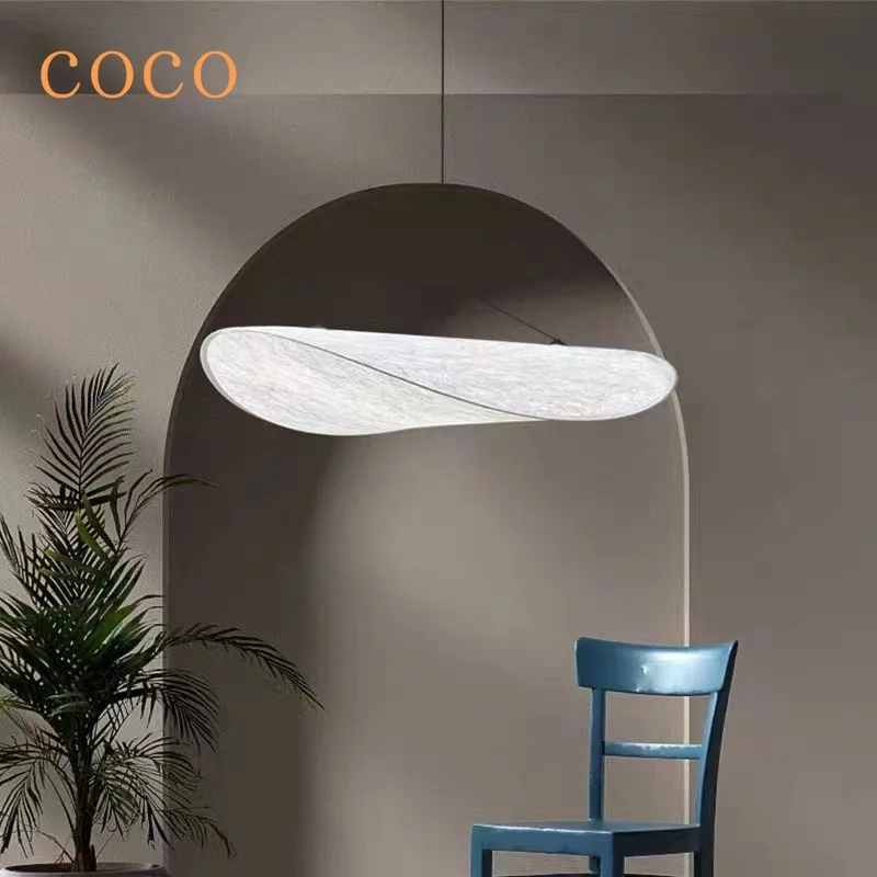 

2024 New Modern Art Personality Creative Silk Fabric Ceiling Chandelier Handmade Ceiling Light for Living Room Home Decoration