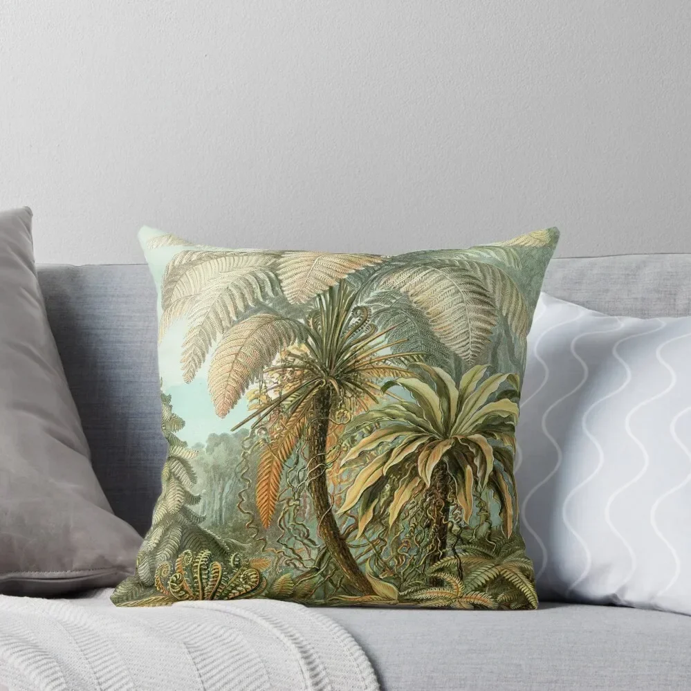 

Vintage Tropical Palm Illustration Painting Artwork Throw Pillow luxury decor Christmas Pillow Cases pillow