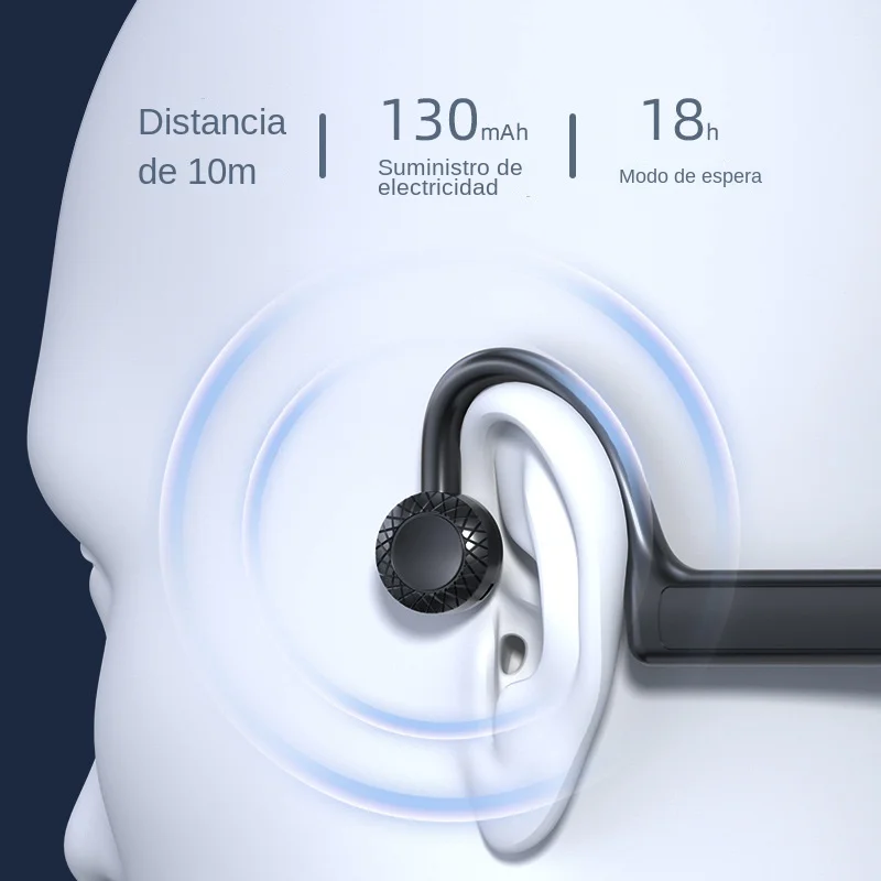 KS19 auriculares de conducción ósea auriculares deportivos inalámbricos auriculares Bluetooth HIFI manos libres con micrófono para correr a prueba de agua