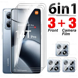 For Xiaomi 14T Pro Glass 6in1 3D Camera Screen Protector Xiomi Xaomi Mi 14TPro Tempered Glass Xiaomi14T 14 T 5G Clear Lens Film