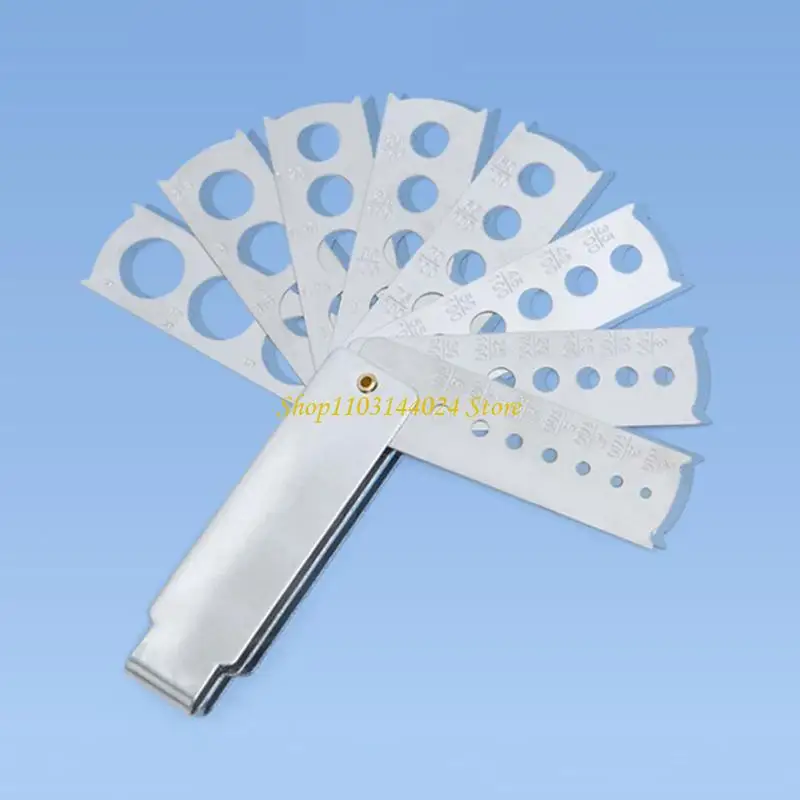 N5KE Numbers Inlaid Measuring Tool Jewelry Equipment Gold Tool Diamond Measuring Tool