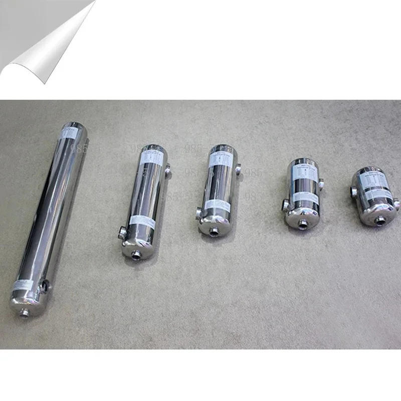 3-Pass Stainless Steel Tubular Heat Exchanger, Hot Cold Water Heat Exchange for Swimming Pool & Spa